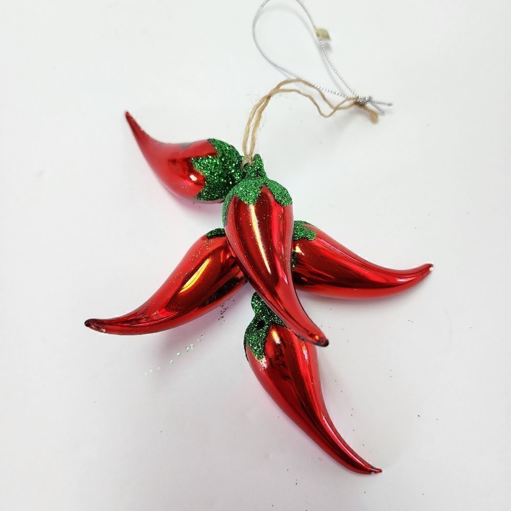 3 For $15 Red Chili Peppers Ristra Christmas Ornament
